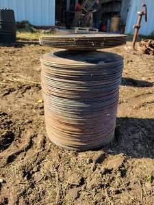 Lot of (90) Steel 14 Diameter Discs