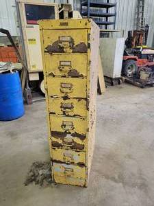Steel 8-Drawer Parts Cabinet