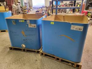 (2) Heavy Duty Gaylord Boxes - Great for Scrap Metal - Approx. 45 x 45 x 45 Each