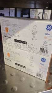 2 Boxes of Crystal Clear 40W Bulbs