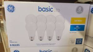 4 Boxes of Basic LED 8 Pack Bulbs