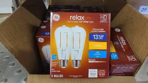 Boxes of extra Relax HD Bulbs