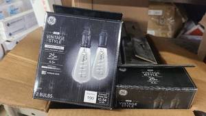 Boxes of Vintage Style smoke finish 25w bulbs