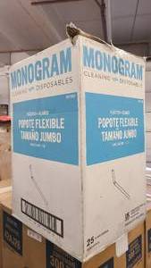 10,000ct box of paper wrapped bendy straws