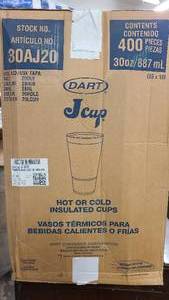 400ct box of insulated Jcup cups 30oz