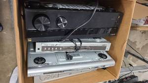 Box of tested and powers on electronics.