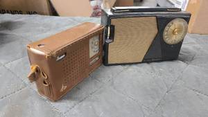 Duo of handheld transistor radios