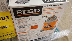Rigid 14 Gal Shop Vac, new and tested. HD1400