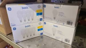 4 Boxes of Basic LED 8 Pack Bulbs