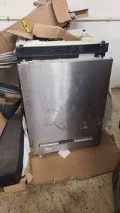 Used dishwasher and water softener setup