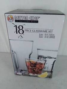 Better Chef 18 Piece Glassware Set