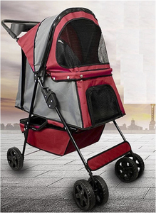 lot 394 image: NEW Goopaws 4-Wheel Travel Pet Stroller
