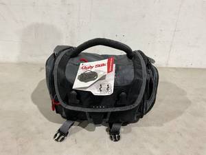 lot 223 image: Shakespeare Ugly Stik Medium Fishing Bag with 4 Medium Utility Boxes - Black Grey