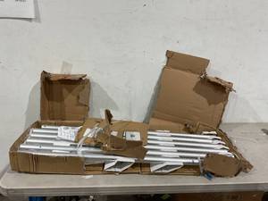 lot 227 image: OnlineEEI Premier Portable Pipe and Drape Backdrop Kit - Silver