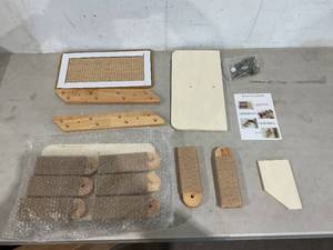 lot 230 image: Cat Wall Furniture - 2 sets of 4 Stairs and a Scratching Shelf