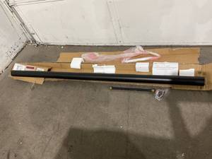 lot 315 image: Design House Black Outdoor Lamp Post & Outlet