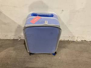 lot 126 image: Mixi 20 inch Light Blue Wide Handle Rolling Carry On Luggage