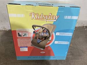 lot 131 image: Kidsview Khaki  Baby Bouncer with 3-Point Harness