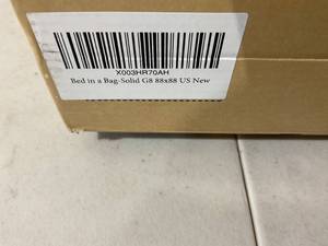 lot 366 image: Bedsure 7-Piece Bed in a Bag Gray FullQueen Comforter Set
