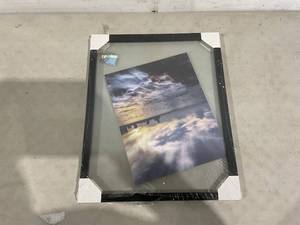 lot 262 image: ONE WALL 16x20 Inch Floating Frame, Black Wood