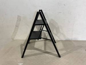 lot 272 image: Step Ladder Folding 2 Step Stool - Black