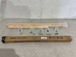 lot 300 image: VISWIN 63 Wooden Tripod Display Easel Stand - Natural