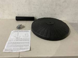 lot 391 image: Blissun 22 lbs 16.5 inch Heavy Duty Patio Market Umbrella Base Stand