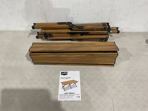 lot 403 image: Yolid Portable Folding Lightweight and Stable Aluminum Alloy Camping Table
