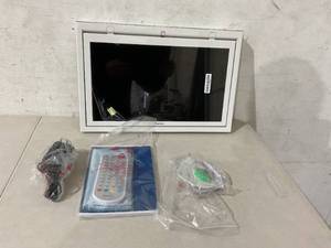 lot 2 image: Sylvox 15.6 inch Kitchen Flip Down Screen Smart TV