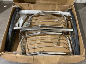 lot 9 image: DNA Motoring GRILL-G-076-SS Stainless Steel Front Bumper Brush Grille Guard