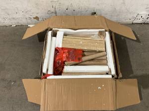 lot 22 image: AmzYuga Set of 2 Natural Nightstands with Drawer and Storage