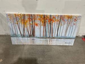 lot 187 image: Autumn Forest Branches Canvas Art