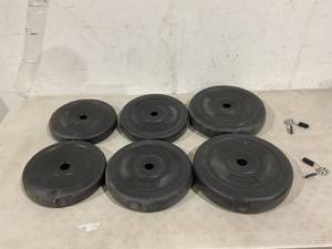 lot 463 image: LOT OF 6 - Exercise Weights