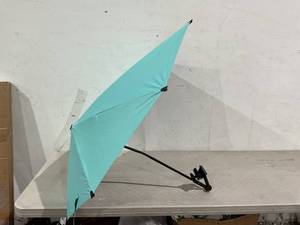 lot 467 image: G4Free Adjustable Beach Umbrella XL with Universal Clamp - Lake Blue