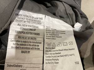 lot 470 image: Queen Size Plush Mattress Cover Fitted Sheet - Grey