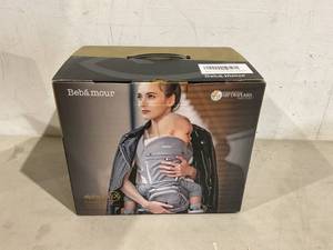 lot 476 image: Bebamour Baby Hip Carrier Front and Back - Dark Grey