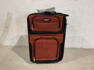 lot 479 image: Travel Select Amsterdam Carry-On Size Softside Expandable Rolling Luggage - Orange