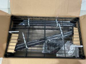 lot 480 image: SONGMICS Kitchen Storage Rack with 4 Shelves 6 Hooks