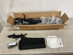 lot 481 image: LimoStudio Heavy Duty Backdrop Stand with Accessories - Black