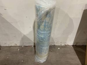 lot 72 image: LINSY LIVING 2 Inch King Size Mattress Topper, Gel Infused Swirl Memory Foam