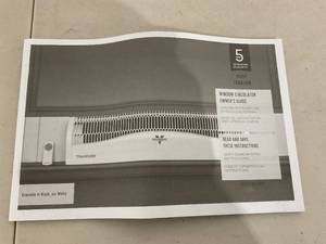 lot 46 image: Vornado TRANSOM Ice White Window Fan with 4 Speeds