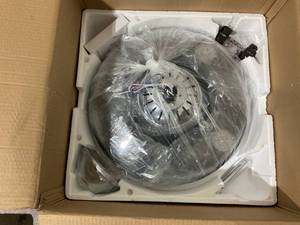 lot 56 image: BAYSQUIRREL Retractable Bluetooth Ceiling Fan with Speaker - PLEASE READ