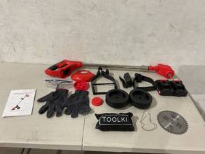 lot 554 image: Fimilo Cordless Weed Wacker 3-in-1 Brush Cutter Trimmer Edger