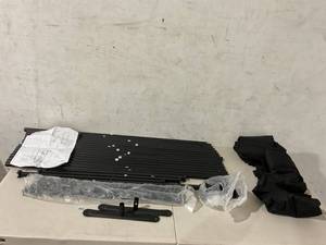lot 563 image: Ecolinear 4-Panel Black Room Divider Folding Screen