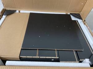 lot 559 image: DEVAISE 2-Drawer Black Wood Lateral File Cabinet with Lock