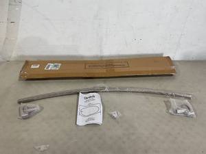 lot 519 image: Chrsouly 42-74 inches Adjustable Stainless Steel Curved Shower Rod