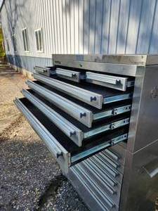 lot 1 image: Steel Glide Stainless Steel Tool Box