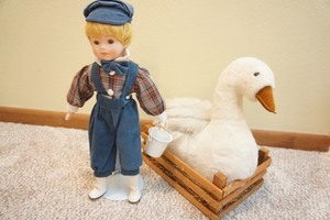 lot 61 image: Collectible Jack without Jill Porcelain Doll Princess House 17 Fairy Tale w Stand