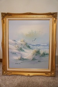 lot 79 image: Artwork Starving Artist Seaside Oil on Canvas
