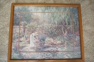 lot 87 image: Home DeCor Large Victorian Print